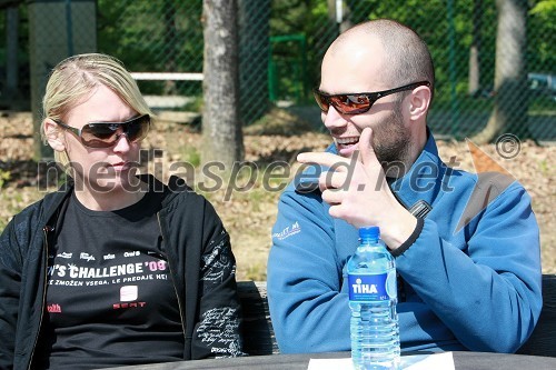 Majda Grilc, vodja marketinga znamke Seat in Matej Obu, Bike park Pohorje