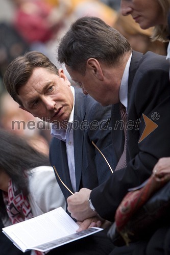 Borut Pahor, predsednik Vlade RS in Zoran Jankovič, župan Ljubljane