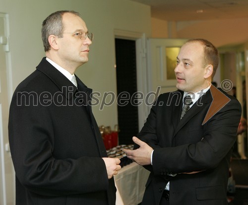Boris Sovič, mariborski župan v letih 1998-2006 in Boštjan Protner, direktor Radia 1