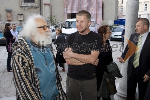 Peter Zobec, filmski ustvarjalec in Borut Veselko, igralec in direktor Prešernovega gledališča Kranj