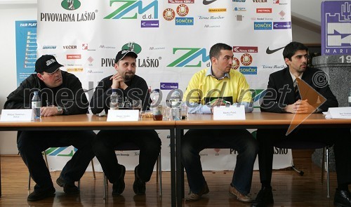 Matjaž Šalamun - Šalca, član ekipe Reporter Milan, Dejan Vedlin, moderator Radia City in član ekipe Reporter Milan, Marko Potrč, novi moderator Radia City in Bor Greiner, odgovorni urednik Radia City