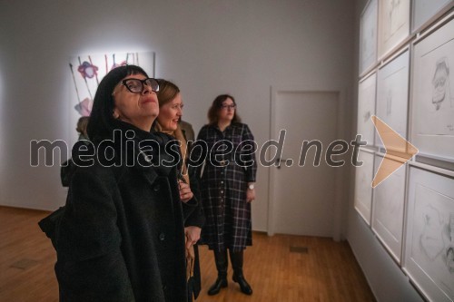 Odprtje razstave Marie Lassnig v Cankarjevem domu