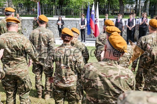 V Parku slovenske himne poklon Slovenski vojski