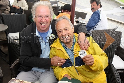 Drago Sodja - Čupi, glasbenik in glavni organizator ter Smiljan Pušenjak, fotografska legenda