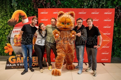 Premiera filma najbolj popularnega oranžnega mačka Garfield v Cineplexx Ljubljana