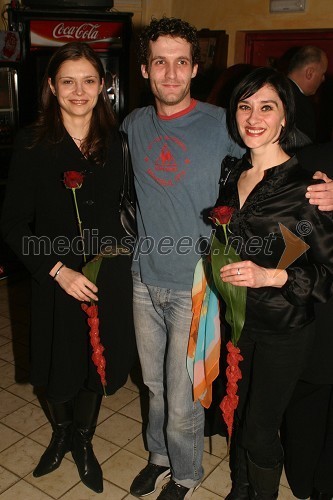 Galina Čajka, baletka, Tiberiu Marta, baletnik in Marina Krasnova, balerina