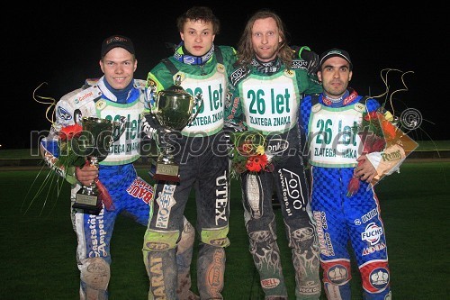 Frank Facher, Nemčija, Andriy Karpov, Ukrajina, Adam Skornicki, Poljska in Izak Šantej, AMD Krško