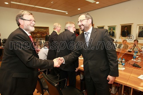 Prof. dr. Ivan Rozman, rektor Univerze v Mariboru in dr. József Györkös, državni sekretar Ministrstva za visoko šolstvo, znanost in tehnologijo