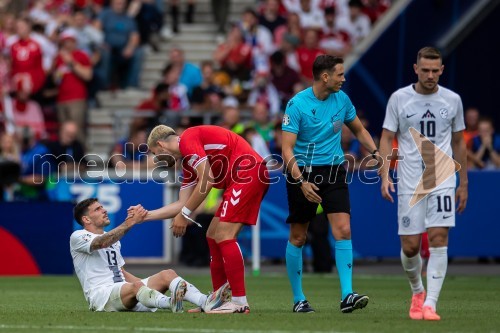 Slovenci osvojili prvo točko, SLOVENIJA DANSKA 1:1, EURO 2024