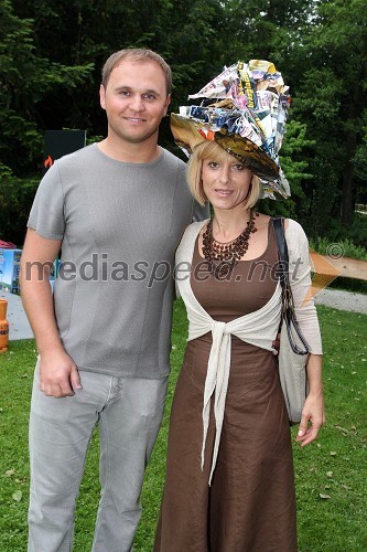 Matej Raščan, direktor in lastnik podjetja Rašica Point d.o.o. in podjetja Delo revije, d.d. in Barbra Jermann, urednica revije Lady