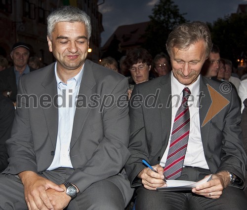 Mag. Boris Podvršnik, župan Zreč in Mihael Prevc, župan Železnikov