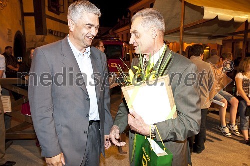 Mag. Boris Podvršnik, župan Zreč in France Žnidaršič, dobitnik Vodovnikove nagrade