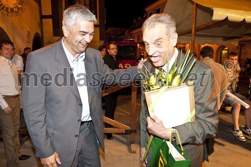 Mag. Boris Podvršnik, župan Zreč in France Žnidaršič, dobitnik Vodovnikove nagrade