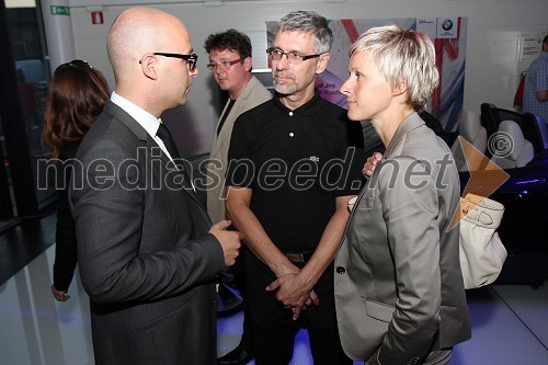 Miha Ažman, generalni direktor BMW Slovenija, Boštjan Čelofiga, Hypo Leasing in Helena Fortuna Kač, BMW Slovenija