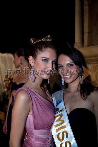 Anamarija Avbelj, Miss Universe Slovenije 2008 in Mirela Korač, Miss Universe 2009