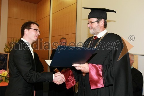 Dr. Andrej Ekart, Pravna fakulteta Univerze v Mariboru in prof. dr. Ivan Rozman, rektor Univerze v Mariboru