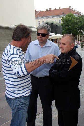 Vladimir Rukavina Gogo, direktor Narodnega doma Maribor ter direktor Festivala Lent, Andrej Verlič, podžupan Mestne občine Maribor in Franc Kangler, župan Mestne občine Maribor