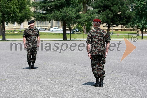 Brigadir Alan Geder, poveljnik sil Slovenske vojske in pripadnik Slovenske vojske