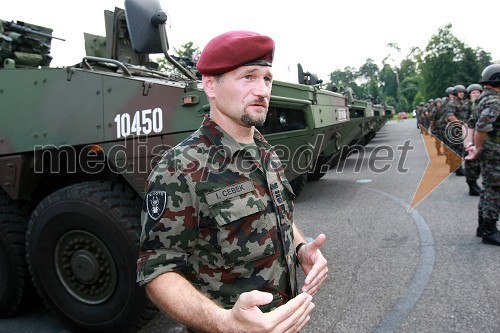 Podpolkovnik Igor Cebek, poveljnik 74. motoriziranega bataljona Slovenske vojske