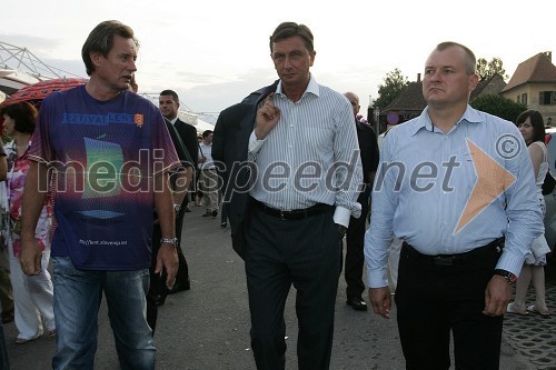 Vladimir Rukavina Gogo, direktor Narodnega doma Maribor in direktor Festivala Lent, Borut Pahor, predsednik Vlade RS in Franc Kangler, župan Mestne občine Maribor