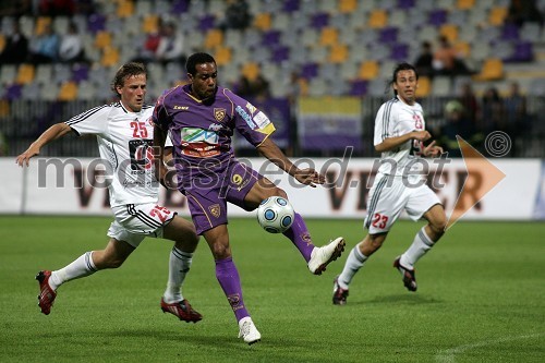 Benjamin David Gill, nogometaš NK Interblock in Marcos Tavares, nogometaš NK Maribor