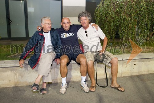 Fredi Reicher, teniška legenda, Marko Tkalec, trener in Neco Nikolić, Tenis klub Nispo