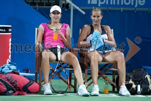 Petra Martič, teniška igralka in Polona Hercog, teniška igralka