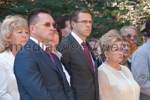 Mihail Valentinovič Vanin, ruski veleposlanik, Samuel Žbogar, minister za zunanje zadeve in Ljubov Sliska, podpredsednica državne dume federalnega zbora ruske federacije