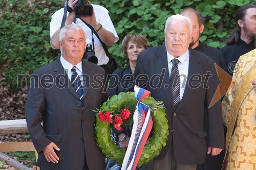 Saša Geržina, predsednik društva Slovenija Rusija in Saša Slavec, član društva Slovenija Rusija