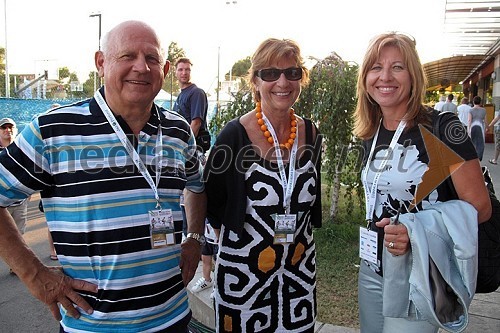 Janez Kocijančič, predsednik Olimpijskega komiteja Slovenije, prof. dr. Andreja Kocijančič, rektorica Univerze v Ljubljani in Mima Jaušovec, nekdanja kapetanka slovenske ženske teniške reprezentance in predsednica organizacijskega odbora turnirja Banka Koper Slovenia Open