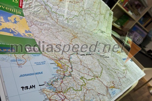 Zemljevid s traso Ultramaratona Trans Slovenija