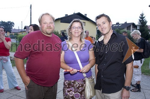 Stanislav in Suzana Kaučič, Vinoreja Kaučič in Sebastijan Rudolf, predsednik Kaemde