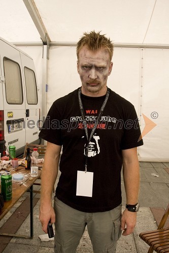 Borut Horvat, organizator festivala, Zombie walk na Grossmannovem festivalu