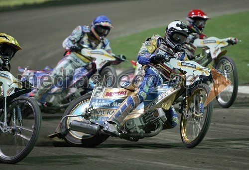 Od leve: Jason Crump (Avstralija), Tony Rickardsson (Švedska) in Leigh Adams (Avstralija)