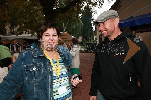 Beata Lazar in Miran Stanovnik, motorist