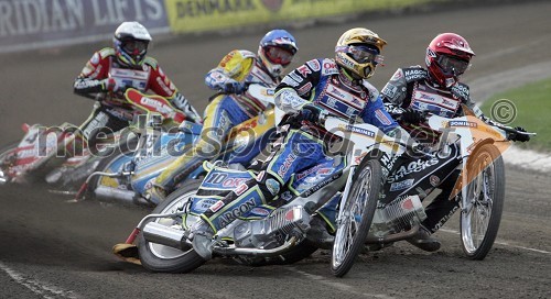 Od leve: Leigh Adams (Avstralija), Tomasz Chrzanowski (Poljska), Bjarne Pedersen (Danska) in Lee Richardson (Velika Britanija)