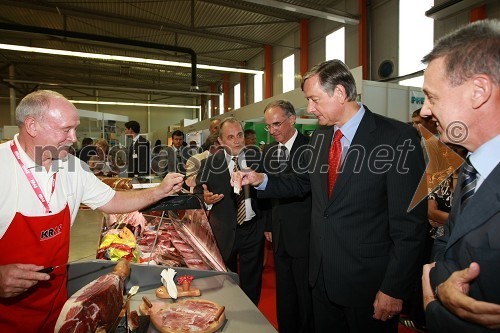 Dr. Milan Pogačnik, minister za kmetijstvo, gozdarstvo in prehrano RS, Janez Erjavec, direktor Pomurskega sejma in dr. Danilo Türk, predsednik Republike Slovenije