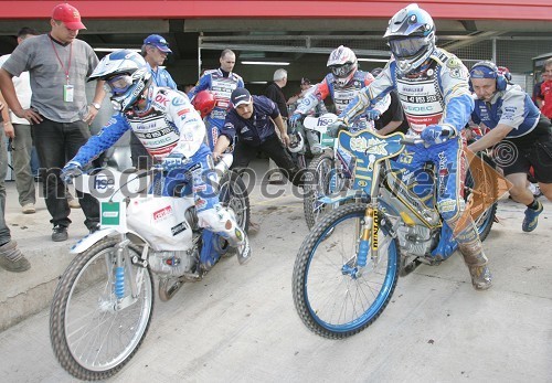 Nicki Pedersen (Danska), Jason Crump (Avstralija) in Tony Rickardsson (Švedska)