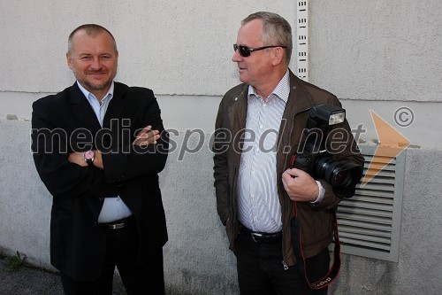 Franc Kangler, župan Mestne občine Maribor in Boris Vugrinec, urednik fotografije pri časniku Večer