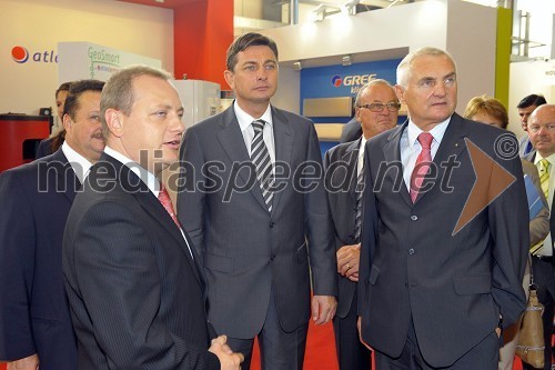 Mag. Marko Zidranšek, direktor družbe Simbio d.o.o., Borut Pahor, predsednik Vlade RS in mag. Franc Pangerl, direktor uprave Celjski sejem d.d.