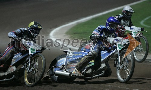 Mikael Max (Švedska), Matej Žagar (slovenija) in Mark Loram (Velika Britanija)