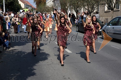 Lendavska trgatev 2009, povorka po Glavni ulici v Lendavi