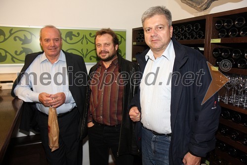 Jože Jagodnik, Andrej Borko, pomočnik direktorja Narodnega doma in Andrej Verlič, podžupan Maribora