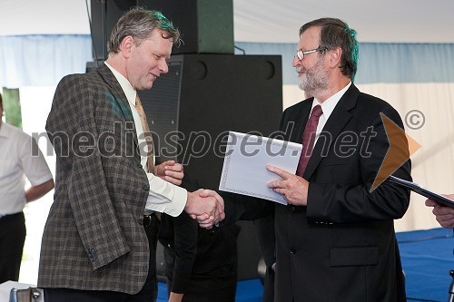 Prof. dr. Jernej Turk, Fakulteta za kmetijstvo in biosistemske vede in prof. dr. Ivan Rozman, rektor Univerze v Mariboru