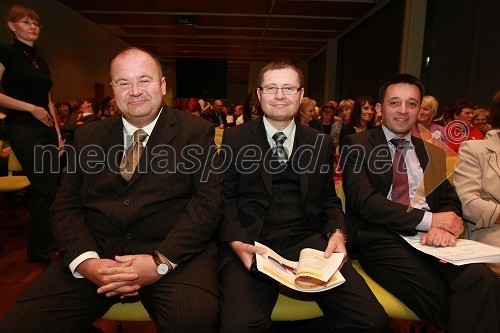 Aleš Hauc, generalni direktor Pošte Slovenije, mag. Igor Marinič, namestnik direktorja Pošte Slovenije in Vinko Filipič, član poslovodstva Pošte Slovenije