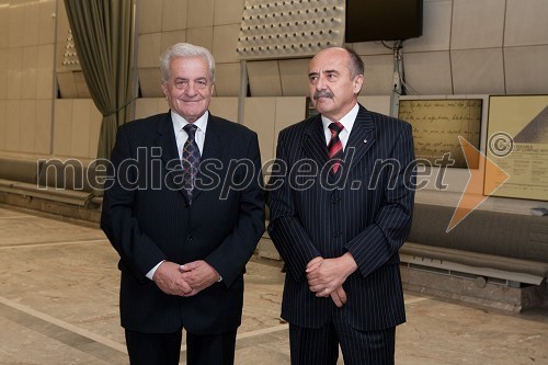 Franc Košir, predsednik Rdečega križa Slovenije in Janez Pezelj, generalni sekretar Rdečega križa Slovenije