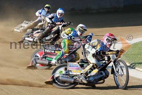 Grzegorz Zengota POL, Darcy Ward AVS, Ricky Wells ZDA, Lewis Bridger VBR