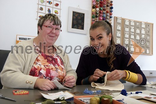 Tina Petelin, Miss Slovenije 2009, na obisku v Varstveno delovnem centru (VDC) Polž Maribor