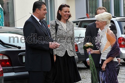 ..., Špela Predan, novinarka in Jolanda Čeplak Batagelj, atletinja