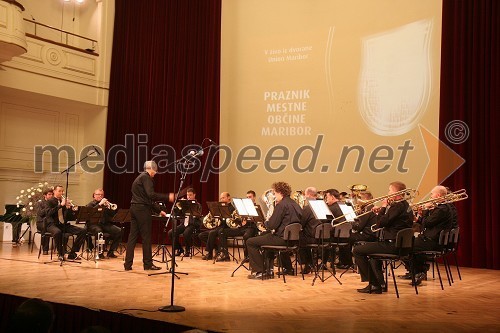 Brass Band Maribor in dirigent Franc Rizmal